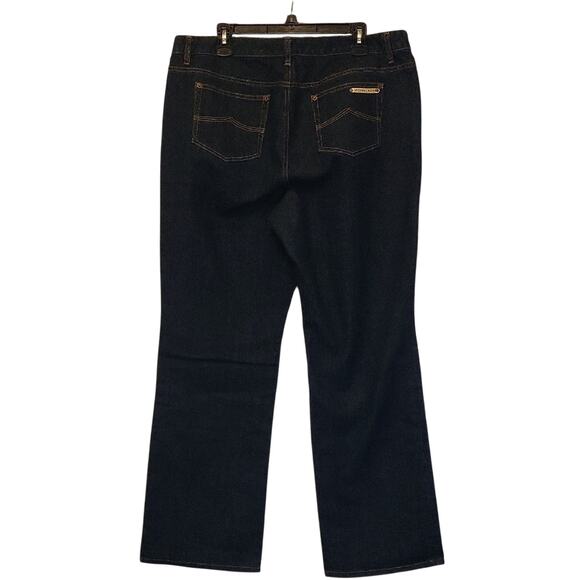 Michael Kors Womens Size 18W Blue Wide Leg Denim Jeans - Picture 2 of 14